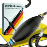 LUKEDO Handpumpe 2m Schlauch – Universelle Umfüllpumpe für Benzin, Diesel & Wasser