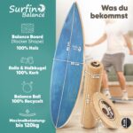 Surfin Balance Board Set mit App – Holz Wobble Board für Kinder & Erwachsene – Bild 4