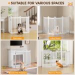 Yaheetech Absperrgitter Hund 90,5 x 201,5 cm – Faltbares Schutzgitter für Treppen & Küche – Bild 4