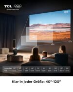 TCL C1 Smart Mini Beamer mit Google TV – 4K Projektor mit Autofokus für Heimkino – Bild 9