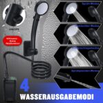 Spopal Campingdusche 6000mAh mit Pumpe & Temperaturanzeige – Tragbare Dusche für Outdoor – Bild 3