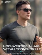 ATTCL Polarisierte Sonnenbrille Herren mit UV400 – AL-MG Rahmen für Sport & Autofahren – Bild 3