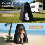 WolfWise Pop-Up Duschzelt – Wasserfest & UV-Schutz, 10-Sekunden Aufbau, 1,9m/2,1m – Bild 5