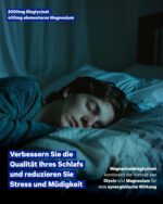 Magnesiumbisglycinat 2000 mg – 250 Kapseln hochdosiert für Schlaf & Energie – Bild 2