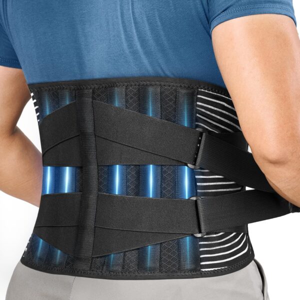 FREETOO Rückenstützgürtel Orthopädisch LWS – Atmungsaktive Lendenwirbelsäule Bandage für Herren & Damen