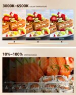 LUXSURE Ringlicht mit Stativ – Overhead-Setup für Food-Videos & Content Creation – Bild 6
