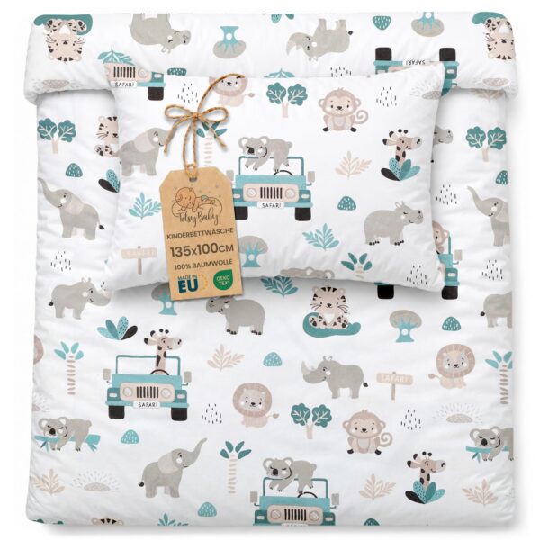Kinderbettwäsche 100x135 cm Baumwolle – Weiches Bettwäsche Set für Babys & Kleinkinder