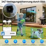 aidowocam Fensterkamera 2K – WiFi Überwachung innen/aussen mit Farb-Nachtsicht & Bewegungserkennung – Bild 3