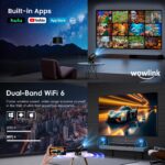 wowlink W210 Mini Beamer 4K – Tragbarer Projektor mit WiFi 6 & Ultrakurzfokus – Bild 3