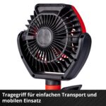 Einhell Akku-Ventilator GC-CF 18/110 Li-Solo – Brushless 18V für flexiblen Innen- & Ausseneinsatz – Bild 10