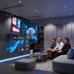 BONTEC TV Wandhalterung 60–110 Zoll – Doppelarm-Halterung bis 125 kg mit 1016 mm Auszug – Bild 7