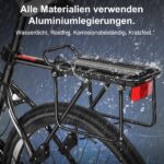 Toptrek Gepäckträger 24-29 Zoll – Aluminiumlegierung mit 100 kg Tragfähigkeit für MTB – Bild 4