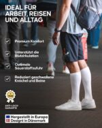 DANISH ENDURANCE Medizinische Kompressionsstrümpfe 14-18 mmHg Bio-Baumwolle – Damen & Herren – Bild 3