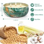 3er Set Citronella Kerze Outdoor 15oz – Natürliches Sojawachs mit 240+ Stunden Brenndauer – Bild 2