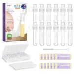 Nuliie Kolostrum-Sammelset 12er – 7ml BPA-frei Sammler mit Aufbewahrungsbox für Neugeborene