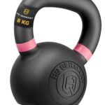 HQ Germany® Kettlebell 8kg Powdercoat – Vollguss Kugelhantel für Funktionales Training