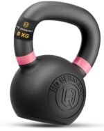 HQ Germany® Kettlebell 8kg Powdercoat – Vollguss Kugelhantel für Funktionales Training