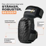 Thunderbolt® Knieschoner Elite Serie III – Professioneller Knieschutz mit Gelkissen für Handwerk – Bild 3