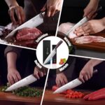 PAUDIN Kochmesser 20 cm – Profi Chefmesser aus Carbon Edelstahl mit ergonomischem Griff – Bild 5