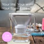 BRITA Style Essential Wasserfilterkanne 2,4l mit MAXTRA PRO – Reines Trinkwasser für die Kühlschranktür – Bild 2