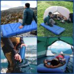 NAPASA Isomatte 14 cm – Aufblasbare Camping-Matratze mit Fußpumpe & Kissen – Bild 7