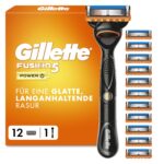 Gillette Fusion5 Power Nassrasierer für Herren – 5 Klingen für gründliche Rasur