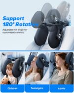 RunSnail Auto-Nackenstütze 360° drehbar – Ergonomisches Memory-Foam Kopfkissen für Kinder & Erwachsene – Bild 4