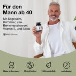 Only Nature Prosta Kapseln Hochdosiert – Prostata-Formel mit Kürbiskern & Sägepalme für Männer – Bild 2