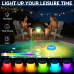 AearKing 3-in-1 Pool Bluetooth Lautsprecher – Thermometer, RGB Licht & Stereo Sound IP68 – Bild 3