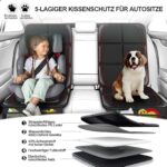 Gimars XL Kindersitzunterlage Auto, 2er-Pack – ISOFIX-geeignet Autositzschoner mit 600D Oxford – Bild 4