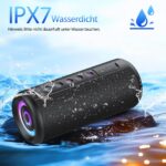 dotn Bluetooth Lautsprecher 2026 – 360° Hi-Fi Sound mit RGB Licht & IPX7 Wasserschutz – Bild 6