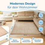 BabybeFun Krabbelmatte 150x150cm – 3cm Polsterung für sicheres Spielen & Krabbeln – Bild 5