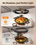 LUXSURE Ringlicht mit Stativ – Overhead-Setup für Food-Videos & Content Creation – Bild 7