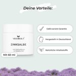 VIGOROUS® Zinksalbe 60ml gegen Pickel – Anti-Akne Creme mit Teebaumöl & Salicylssäure – Bild 5