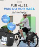Büchel Fahrradtasche 2er Set, 25.4 L – 100% Wasserdicht mit Schultergurt – Bild 2