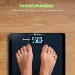 RunStar Digitale Personenwaage bis 250 kg – Präzisions-Badezimmerwaage mit extragroßem Display – Bild 3