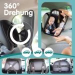 Onco Baby Autospiegel Set – Rück- & Vorwärtsgerichtet, 100% Bruchsicher & Rüttelfest – Bild 6
