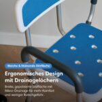 Safe Age Duschstuhl mit abnehmbarer Rückenlehne – höhenverstellbar & rutschfest – Bild 6