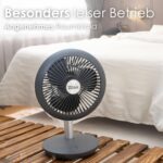 Zilan Kabellos Tischventilator mit 4000 mAh Akku – 15h Laufzeit & 90° neigbar – Bild 6