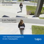 Tapo C246D WLAN Überwachungskamera Aussen – Dual-Objektiv 2K mit Smart Tracking & KI-Erkennung – Bild 5