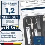 Drei Schwerter Maniküreset Roma – 8-teiliges Nagelpflege-Set mit Etui für Hand & Fuss – Bild 7