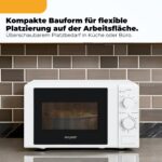 Exquisit Mikrowelle 700 W, 20 L – Kompakte Bedienung mit 5 Leistungsstufen & Auftaufunktion – Bild 3