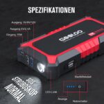 GOOLOO GP2000 Auto Starthilfe 2000A mit USB-Powerbank – Zuverlässiger Batterie-Booster für 12V Fahrzeuge – Bild 4