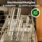 ComSaf Vorratsgläser 8er-Set mit Bambusdeckel – Luftdichte Aufbewahrung für Küche – Bild 5