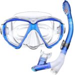 Dorlle Schnorchelset mit Taucherbrille & 3-Kanal Dry-Schnorchel – Sicheres Schnorcheln für Erwachsene