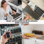 Deco haus® Gewürzgläser Set 24er eckig luftdicht mit Etiketten & Streueinsatz – Bild 9