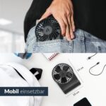 ARCTIC Summair 2Go – Wiederaufladbarer Handventilator mit USB-C, bis 77h Laufzeit – Bild 5