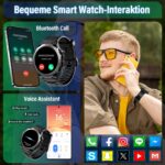 Qecnato Smartwatch mit Telefonfunktion – 1,39" HD Touchscreen, IP68 Wasserdicht, 110+ Sportmodi – Bild 2