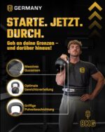 HQ Germany® Kettlebell 8kg Powdercoat – Vollguss Kugelhantel für Funktionales Training – Bild 2