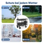 Sekey Bollerwagen Regenschutz 110×60×75 cm – Wasserdicht aus EVA-Material, Faltbar – Bild 4